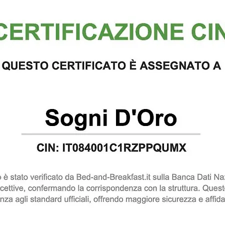 ベッド・アンド・ブレックファスト Sogni D'oro